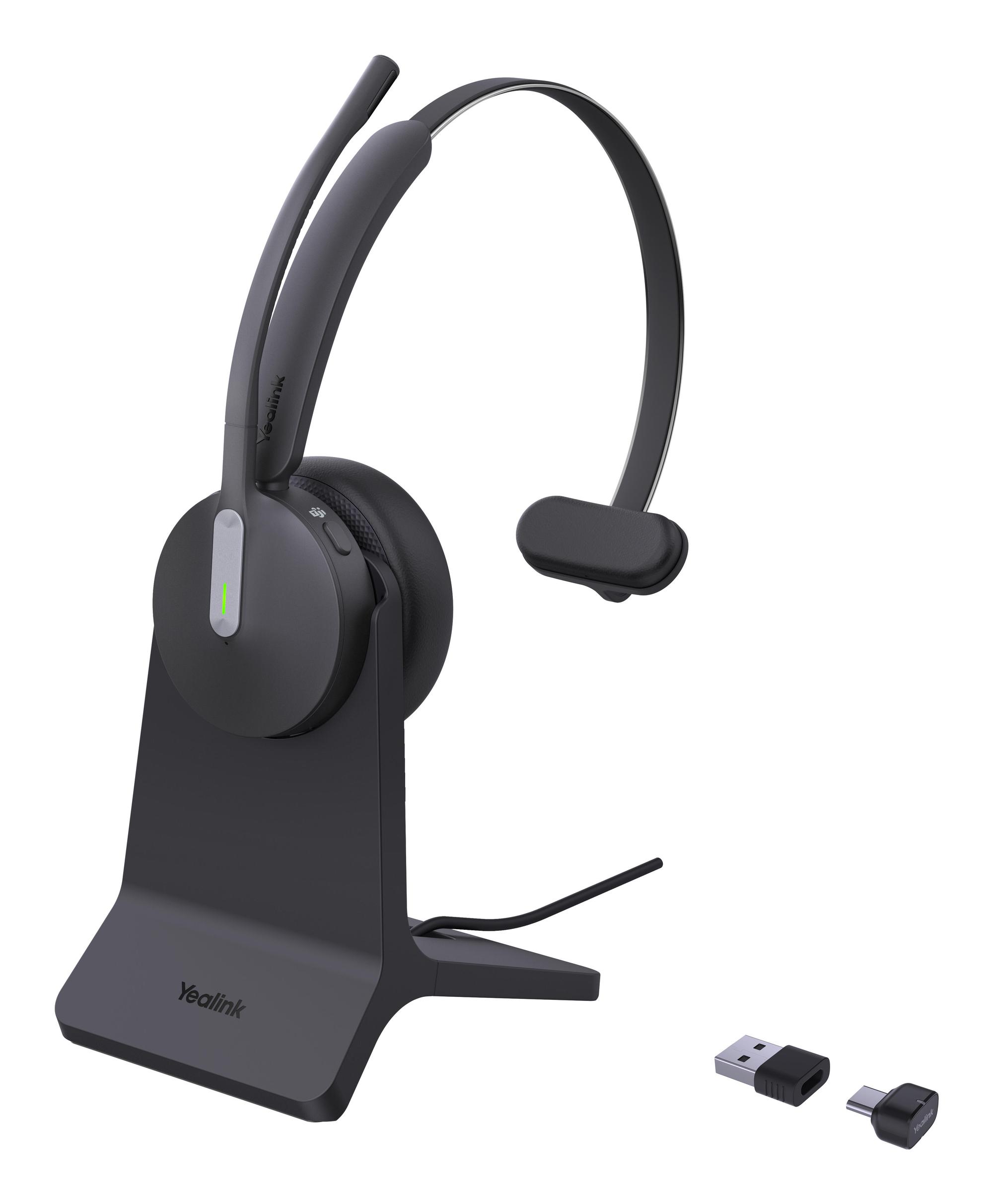 Kufje pa kabllo Yealink BH70 Mono MS me Stand / 1208702 / Bluetooth 5.2 / Microsoft Teams Certified - Zezë - 2
