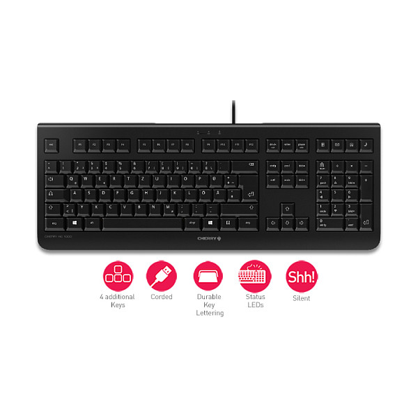 Tastierë me kabllo Cherry KC 1000 / AZERTY Belg - Zezë - 6