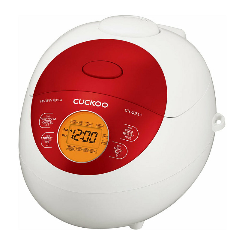 Furrë e mençur Rice Cooker Cuckoo / 0.54L / Model CR-0351F / 3D Heating System / Keep Warm Function - Bardhë / Kuq - 2