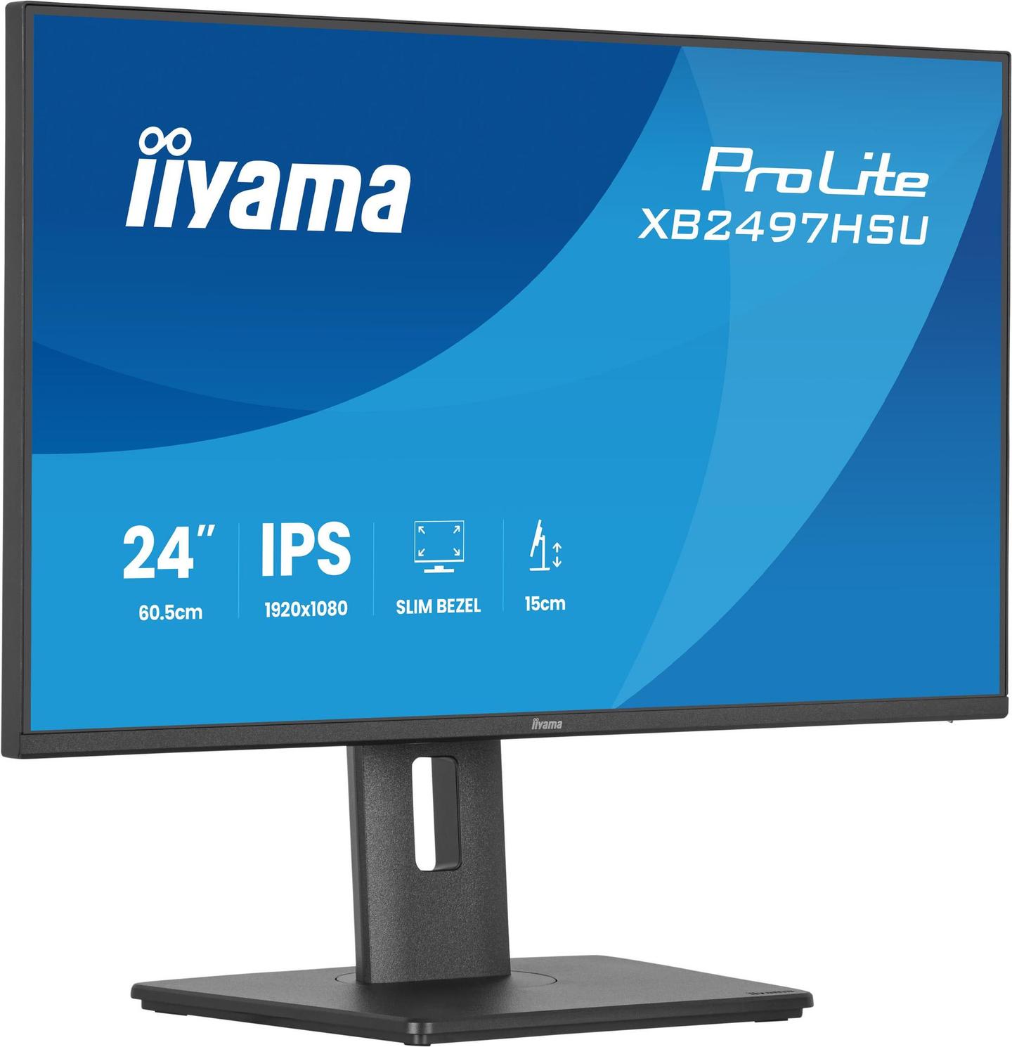 Monitor iiyama ProLite XB2497HSU-B1 / 23.8" / Full HD IPS / 120Hz / 4ms / HDMI+DisplayPort - Zezë - 2