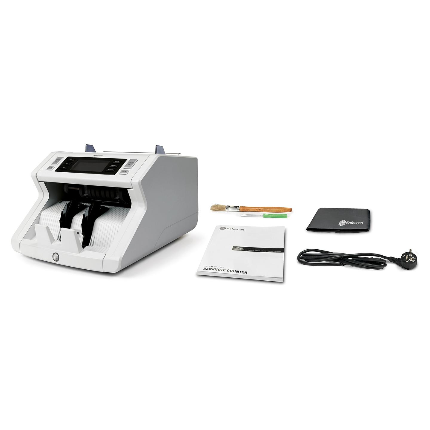 Numërues dhe Verifikues i Kartëmonedhave Safescan 2265 G2, 1200 Kartëmonedha/Minutë, Kontroll UV dhe Magnetik – Gri - 6