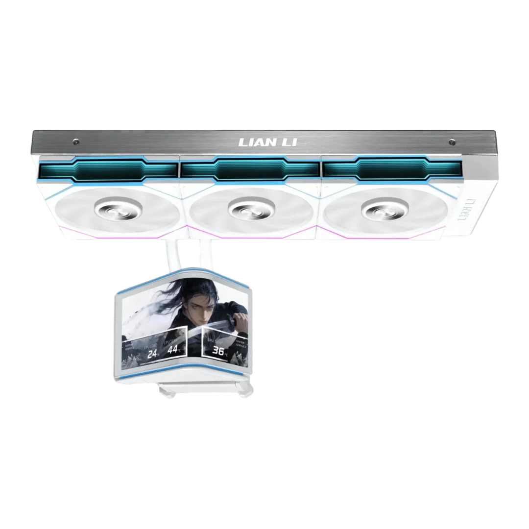 Ftohës për Procesor Lian Li HydroShift II OLED Curved 360TL / AIO / 360mm / 3x120mm / 2600RPM / 90.1CFM / OLED - Bardhë