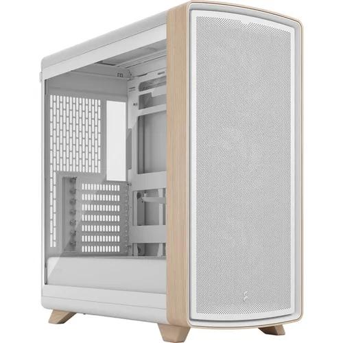 Kasë Fractal Design Summit, Mid-Tower, ATX, Xham i Temperuar, 3x Momentum 14, USB Type-C 20Gbps - Bardhë/Kafe
