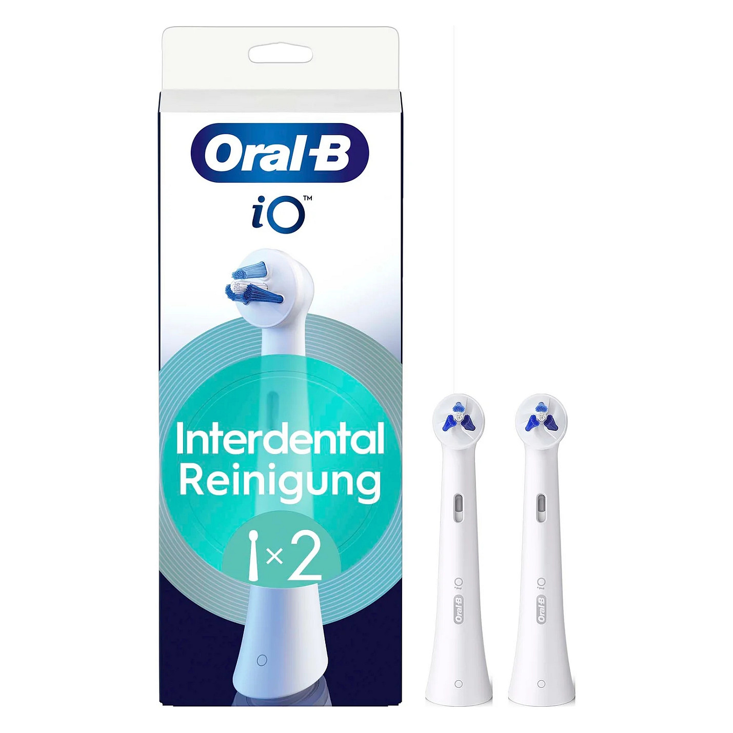 Koka zëvendësuese për furçë elektrike Oral-B iO Interdental Cleaning / 2 copë – Bardhë