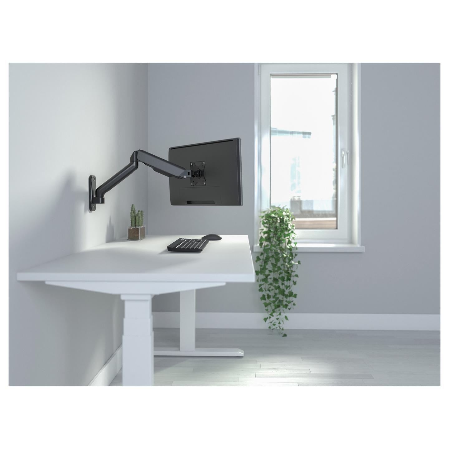 Mbajtëse për Monitor EQUIP 650137, 17"-32", VESA 75 × 75, 100 × 100mm, deri 9kg, montim në mur - Zezë - 9