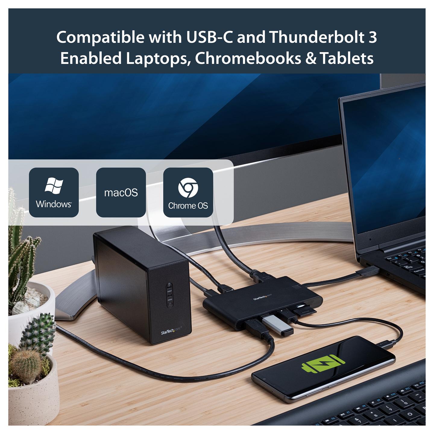 Docking Station StarTech.com DKT30CHVSCPD, HDMI 4K, VGA, 3× USB-A, USB-C, Gigabit Ethernet, SD, microSD, PD 100 W – Zezë - 11