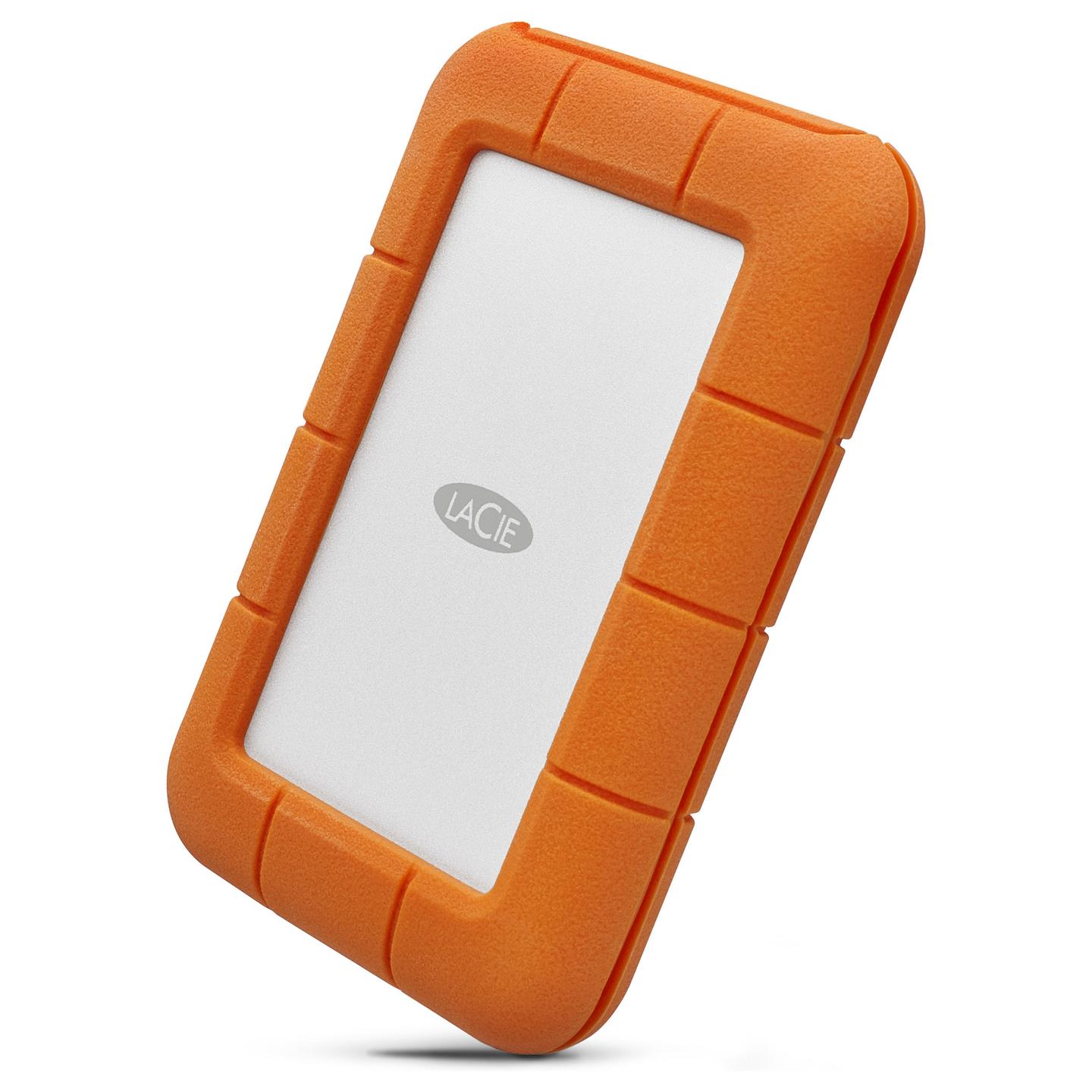HDD e Jashtme LaCie Rugged Secure, 2TB, 2.5", USB-C 3.1 Gen 1, 130MB/s, AES-256 Encryption – Bardhë / Portokalli - 4