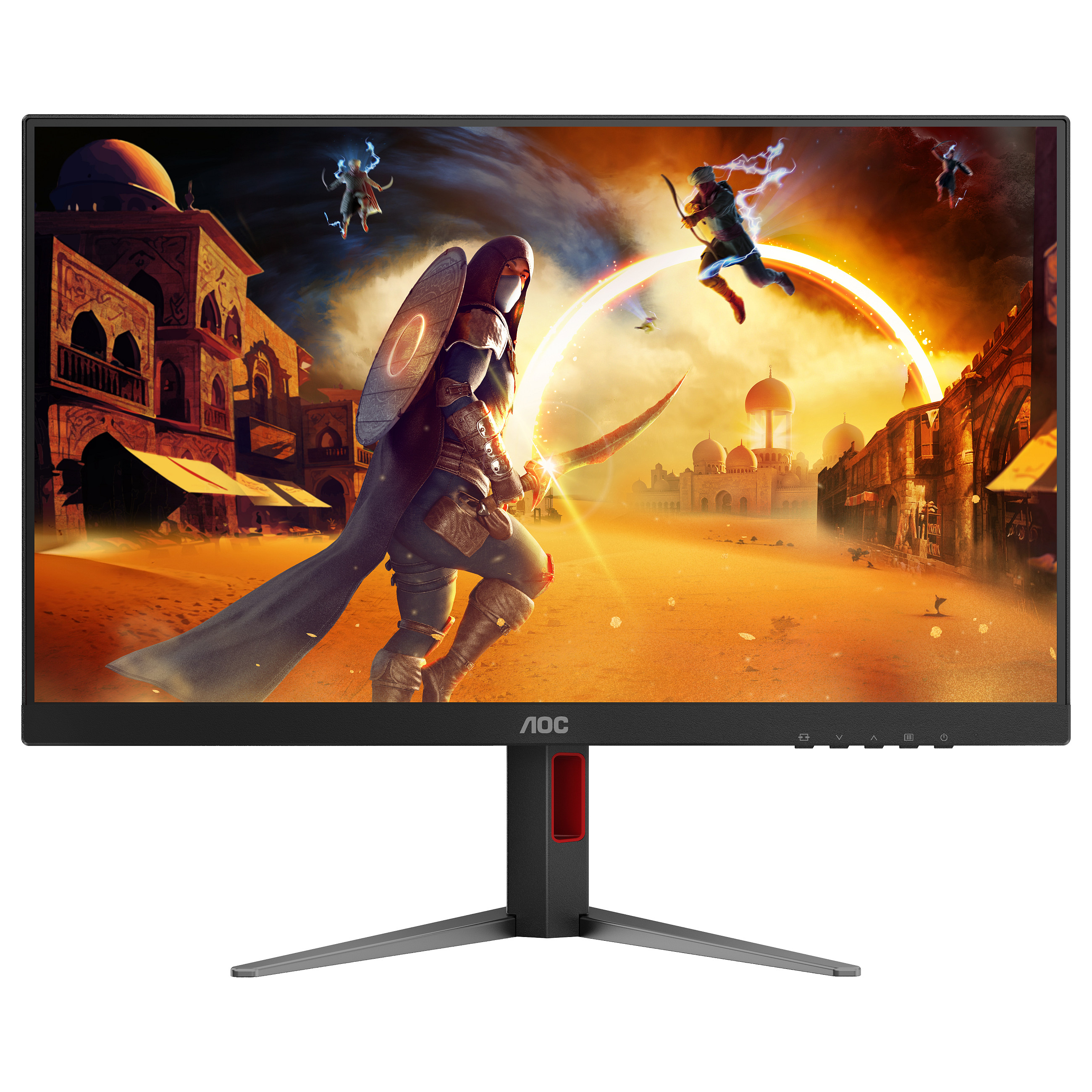 Monitor Gaming AOC 27G4HA / 27"/ Full HD Fast IPS / W-LED / 200Hz / 1ms / HDMI + DisplayPort - Zezë/Kuqe - 4