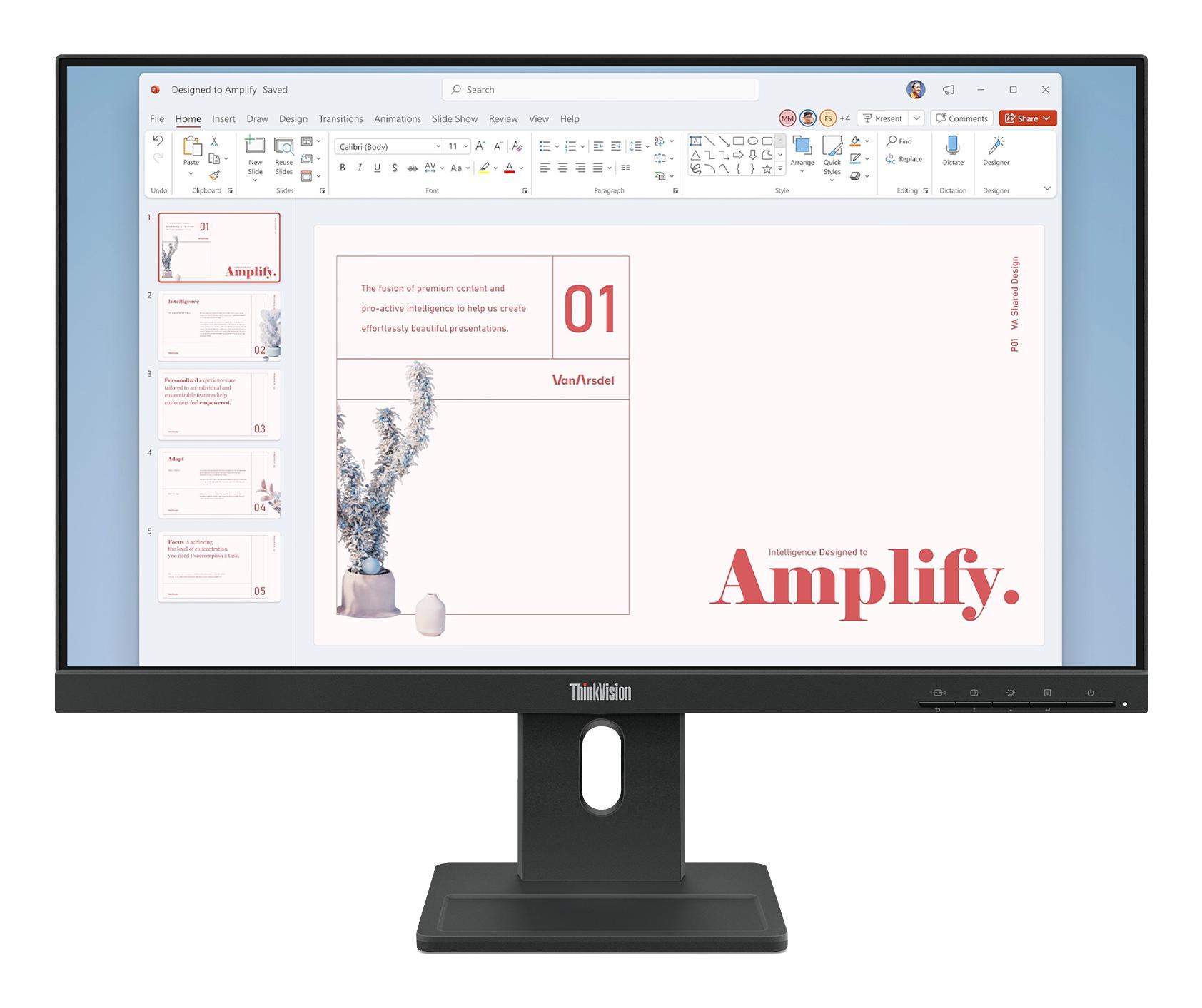 Monitor Lenovo ThinkVision E24-40 / 23.8" / Full HD IPS / 100Hz / 4ms / HDMI+DisplayPort - Zezë