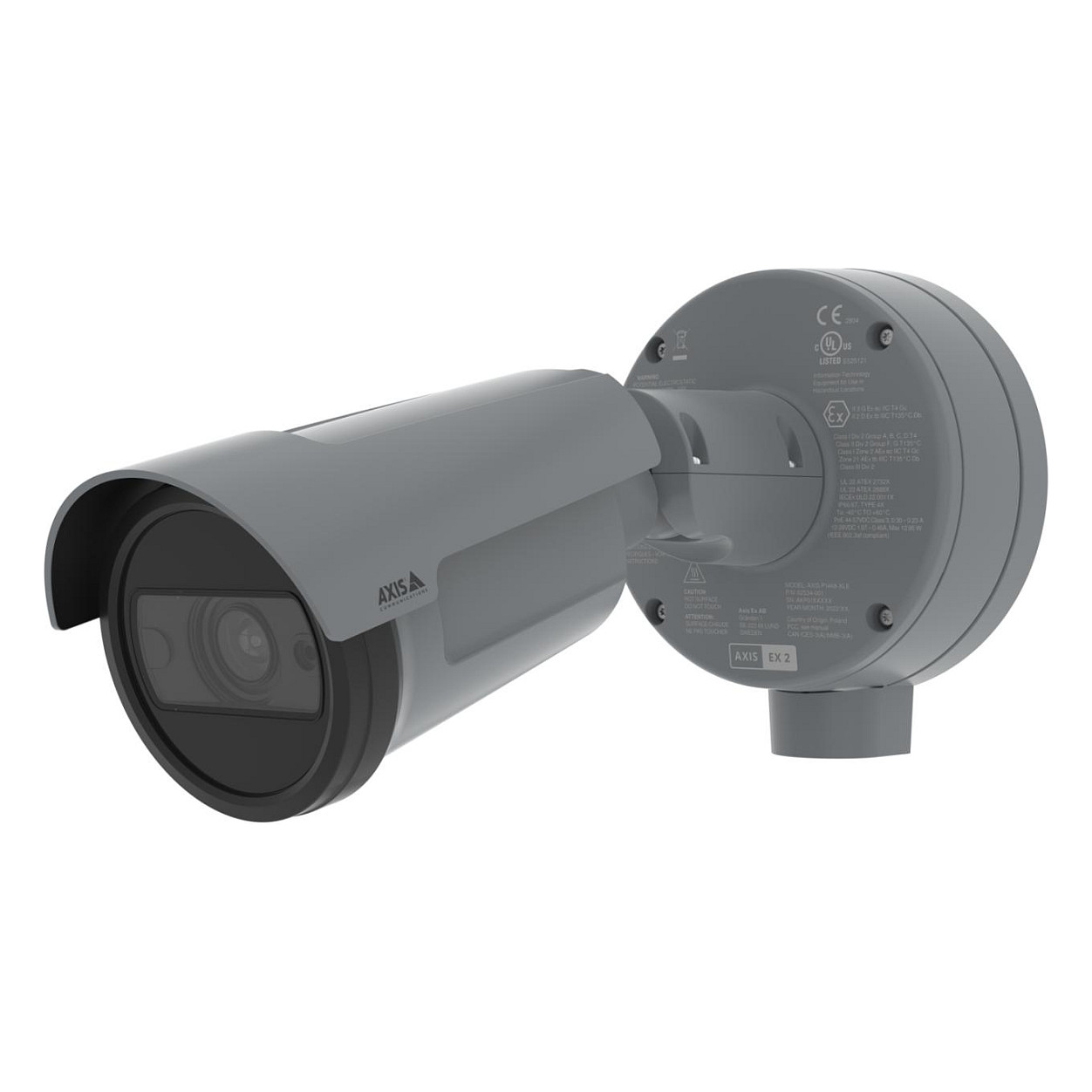 Kamerë Sigurie IP CCTV AXIS P1468-XLE / Bullet / Indoor & Outdoor / 4K / 2.08x Optical Zoom / 6.2–12.9mm / IR 40m - Gri