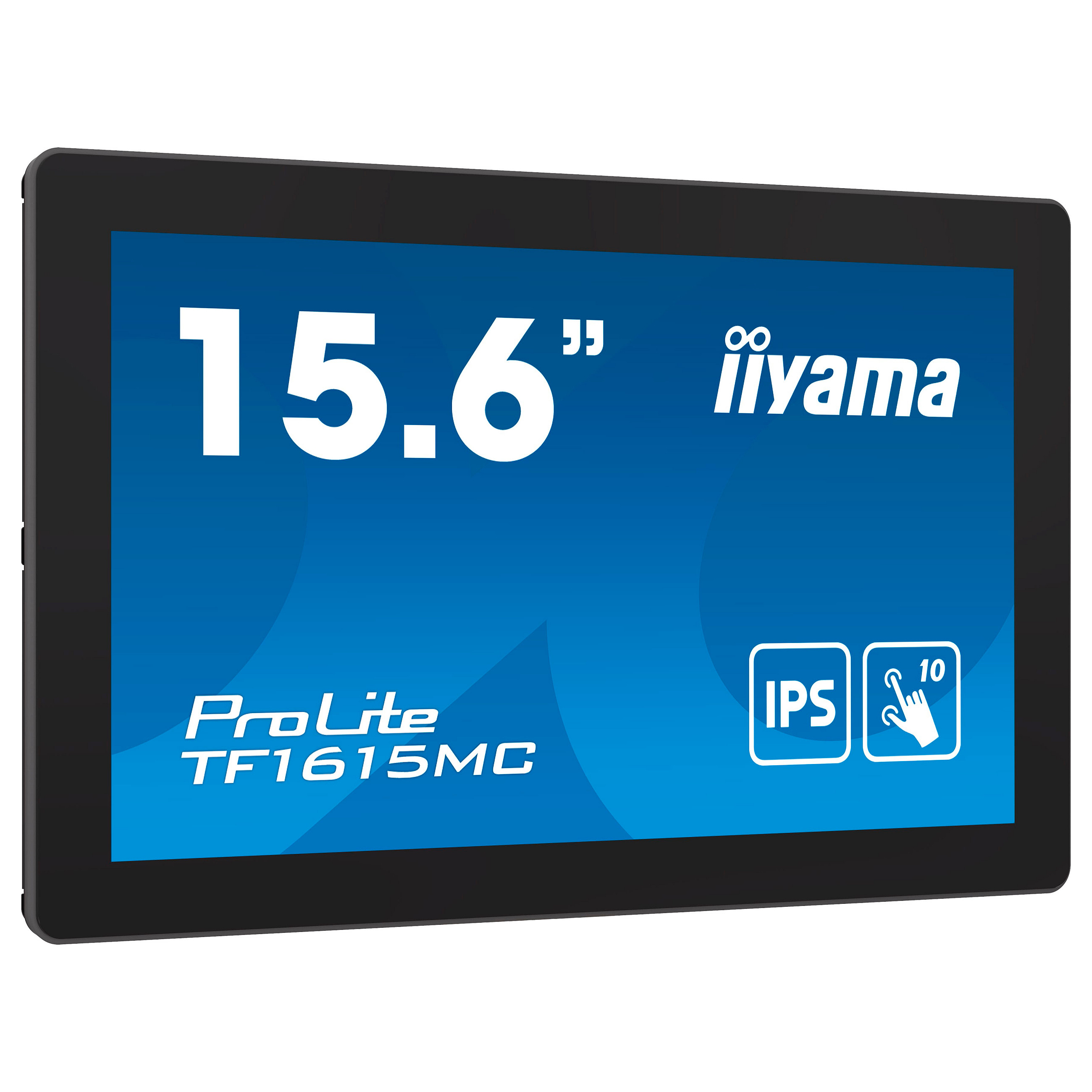 Monitor iiyama ProLite TF1615MC-B1 / 15.6″ / FHD IPS Touchscreen / 25ms / VGA + HDMI + DP + USB - Zezë - 1
