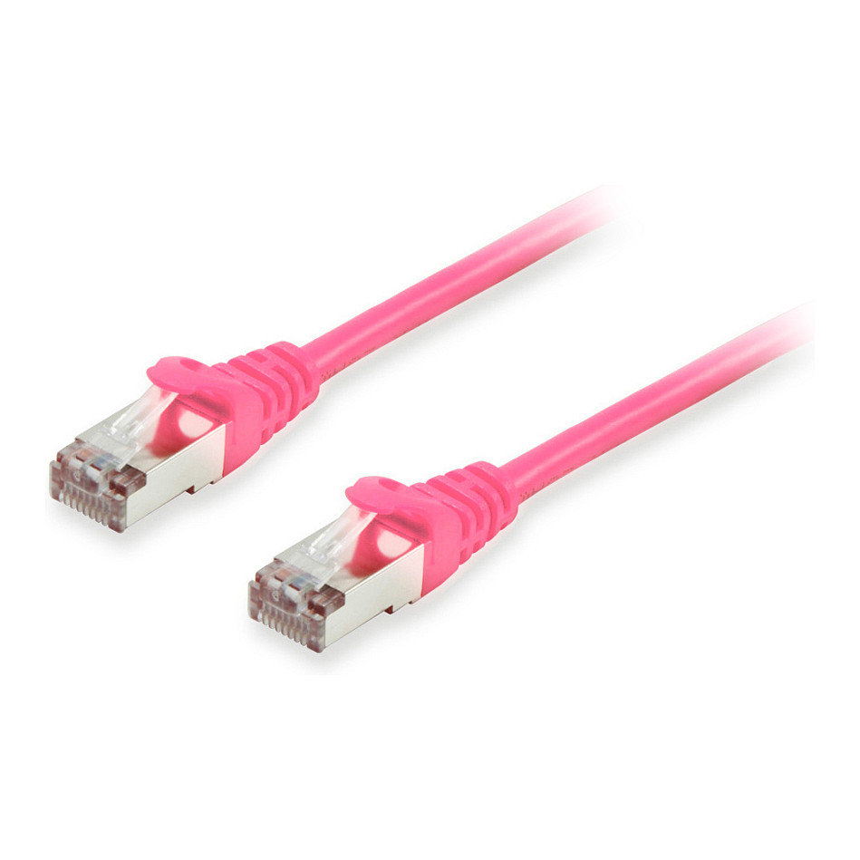 Kabllo për Rrjet Equip Patch Cable Cat6A S/FTP / 2xRJ45 / 0.50m / Rozë / LSZH – Polybag - 1