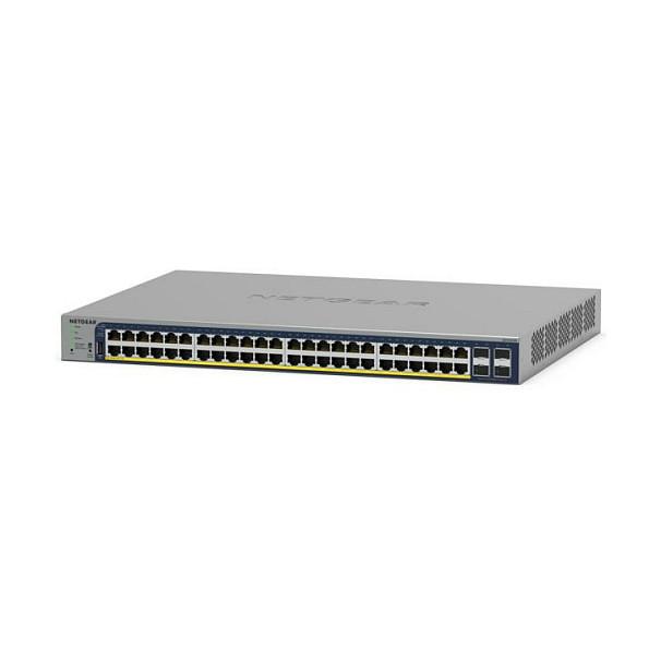 Switch NETGEAR GS728TP, 24 porta Gigabit Ethernet PoE+, 4 porta SFP Gigabit, PoE 190W, Smart Managed Layer 2+, Rack 1U - Hiri - 1