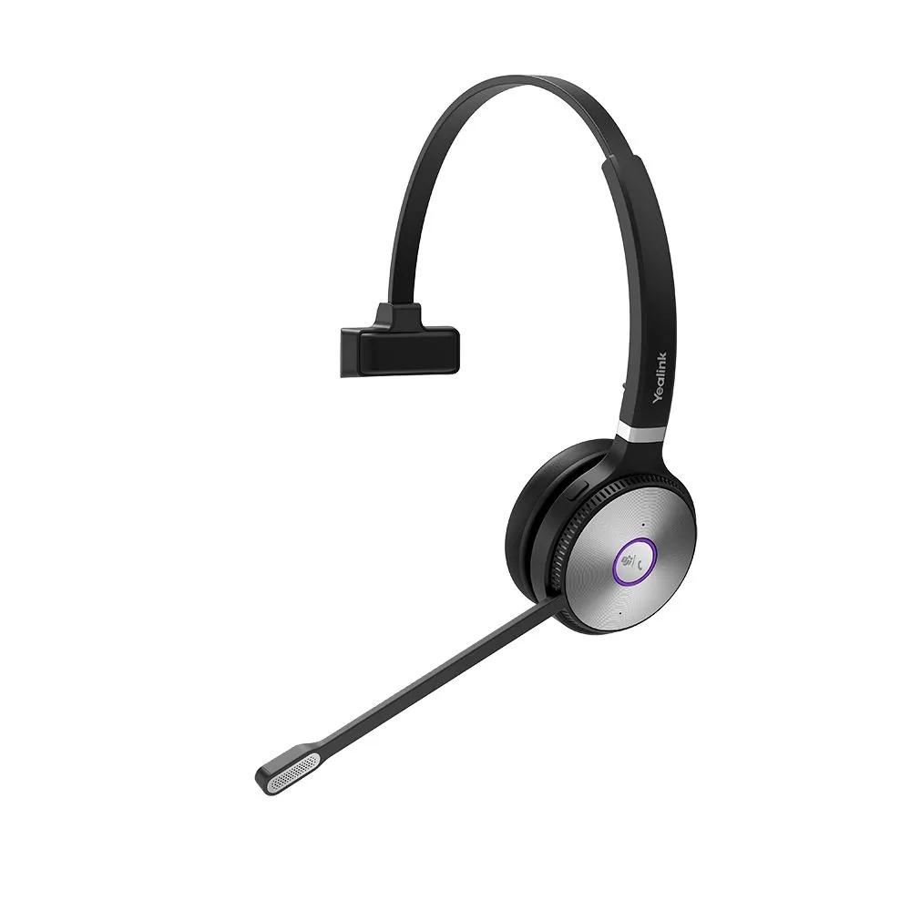 Kufje pa kabllo Yealink WH62 Mono UC, 1308005, DECT, USB, 28mm, deri 13 Orë, me Stativ - Zezë - 4