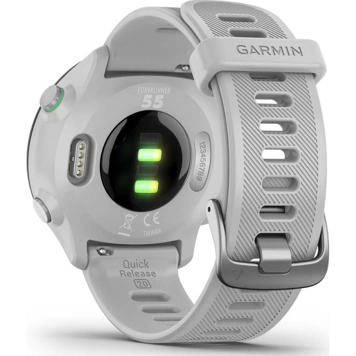 Orë e mençur Garmin Forerunner 55, 42mm, GPS, 1.04" MIP, 208x208, 5 ATM, Deri 14 Ditë - Bardhë - 3