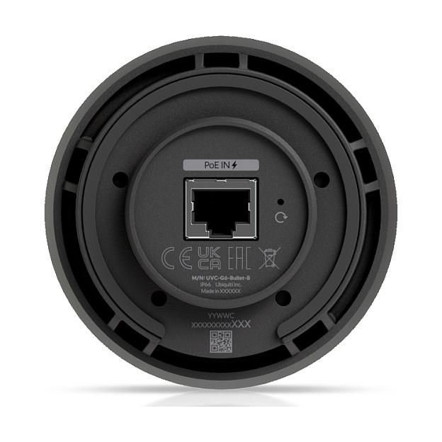Ubiquiti UniFi G6 Bullet UVC-G6-Bullet-B Kamerë IP CCTV / 4K 8MP / PoE / IR 30m / AI Detection / Mikrofon / UniFi Protect – Zezë - 6