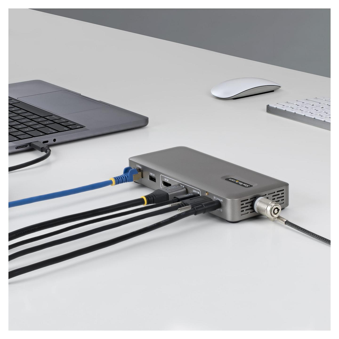 Docking Station StarTech 208UE-USB4-DOCK, USB4, 2x HDMI, 4K, 2.5GbE, 100W PD - Gri - 3