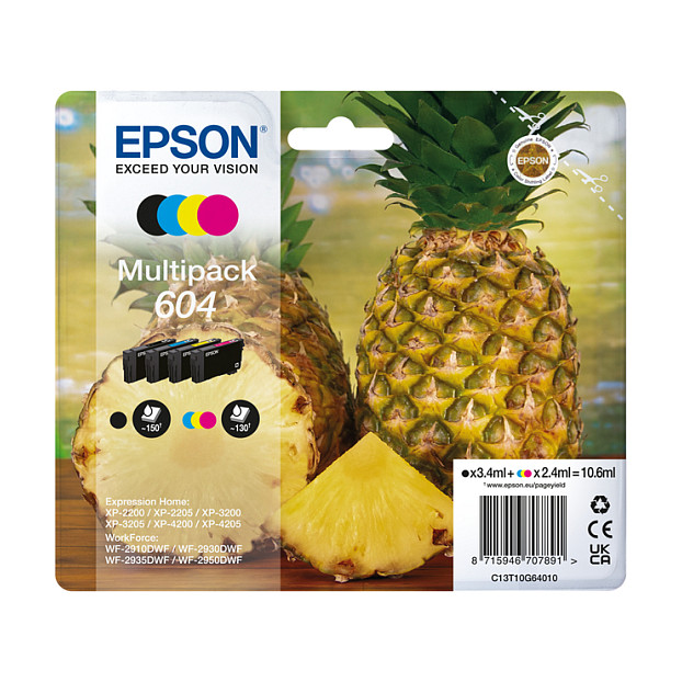 Toner Epson Tinte 604 C13T10G64010 4er Multipack (BKMCY) deri në 130 faqe - 1