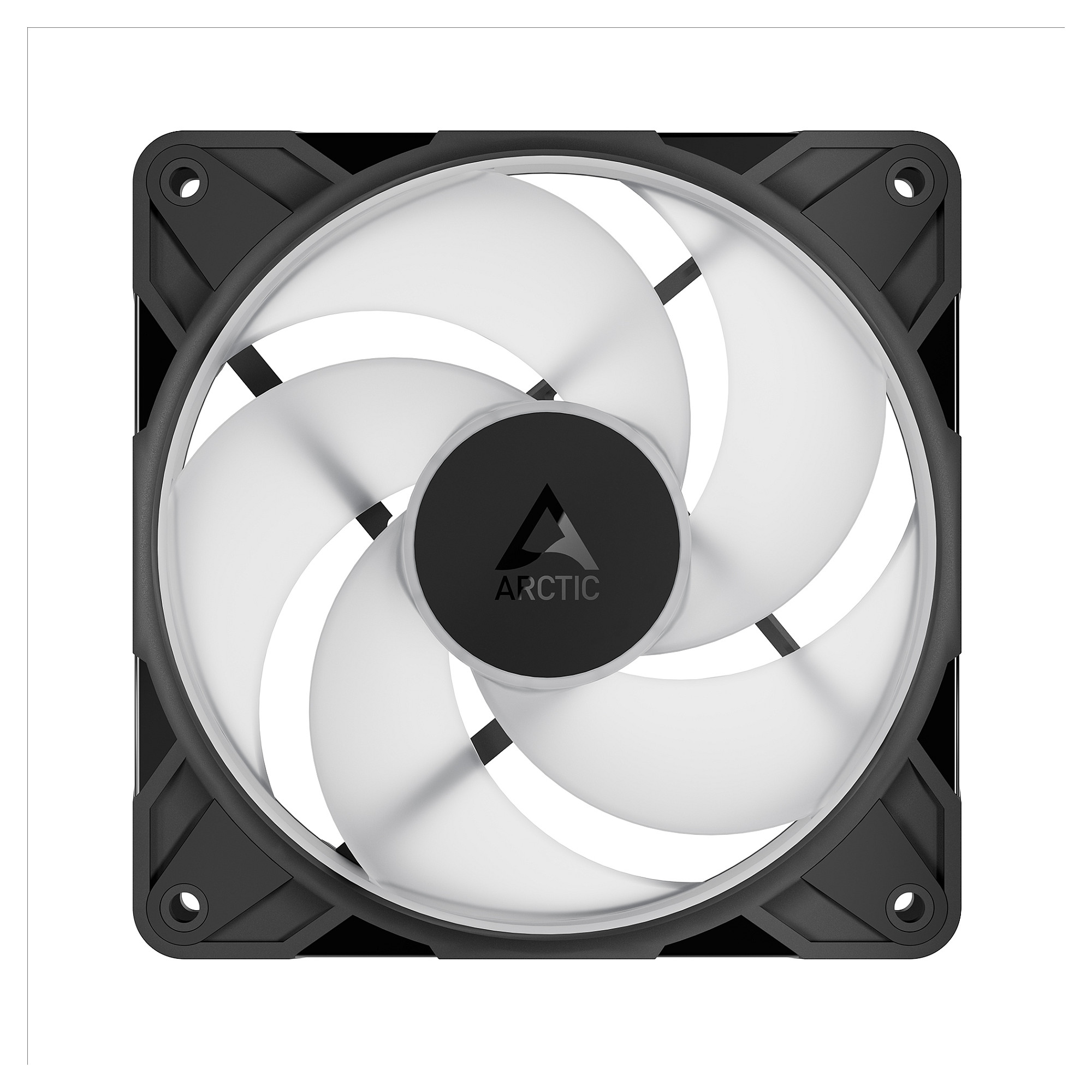 Ftohës për Kasë ARCTIC P12 Pro Reverse / 120mm / 500-3000 RPM / ARGB / PWM / 3-Pack – Zezë - 4