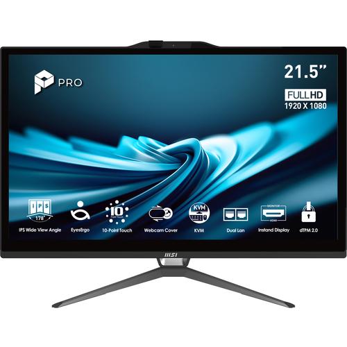 AIO MSI Pro AP222T 14MA-613EU, Core i3-14100, 8GB DDR5, 512GB, 21.5" FHD IPS Touch 75Hz, Intel Graphics - Zezë