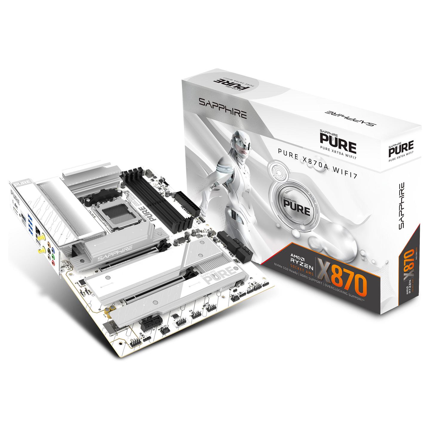 Pllakë Amë AMD AM5 SAPPHIRE PURE X870A WiFi 7 / DDR5 / ATX / HDMI+DP - 6
