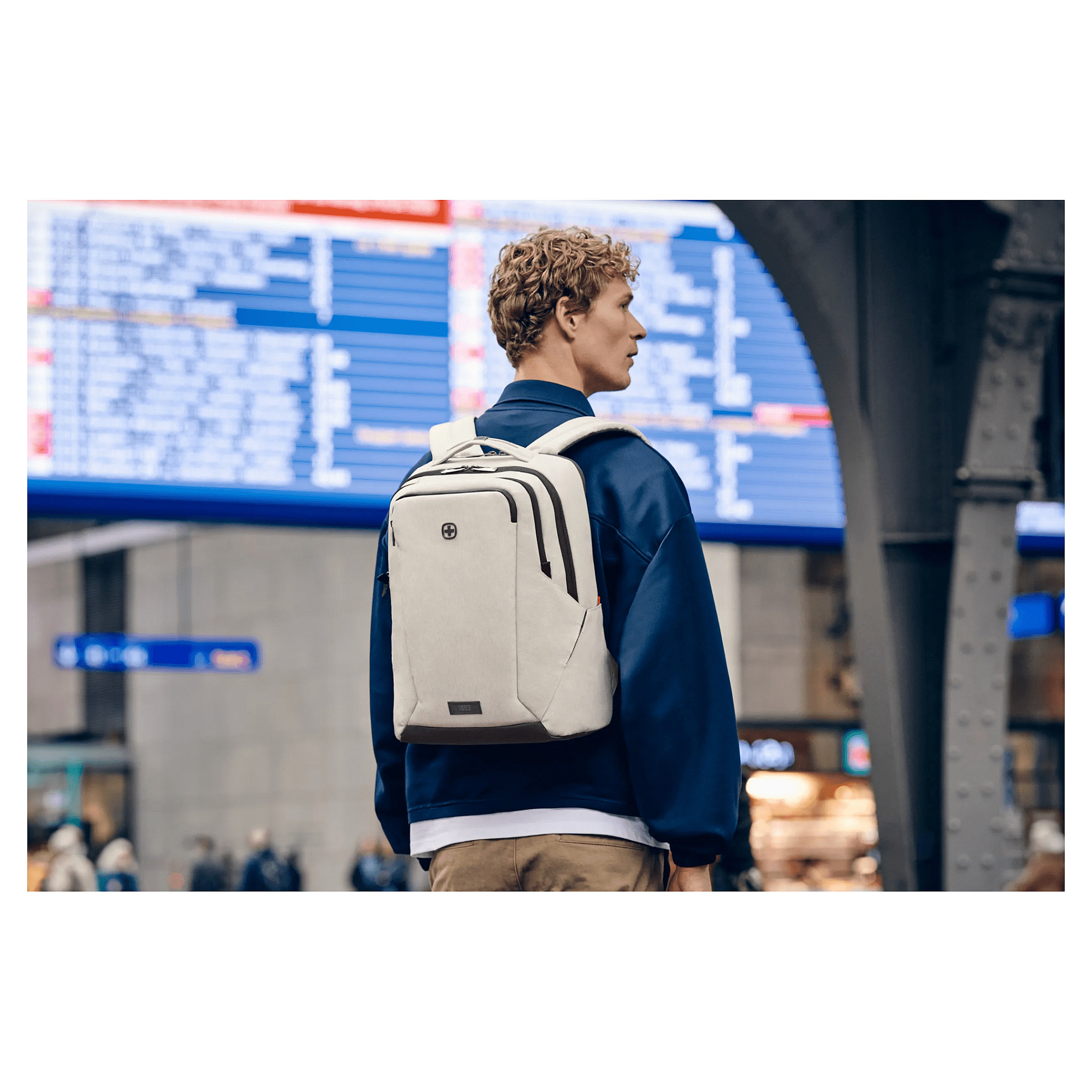 Çantë për laptop Wenger SwissGear MX Professional / Backpack / 16" / 21 L / Polyester / 10" Tablet / Padded Laptop Compartment / Organizer / Trolley Strap - Bezhë - 2