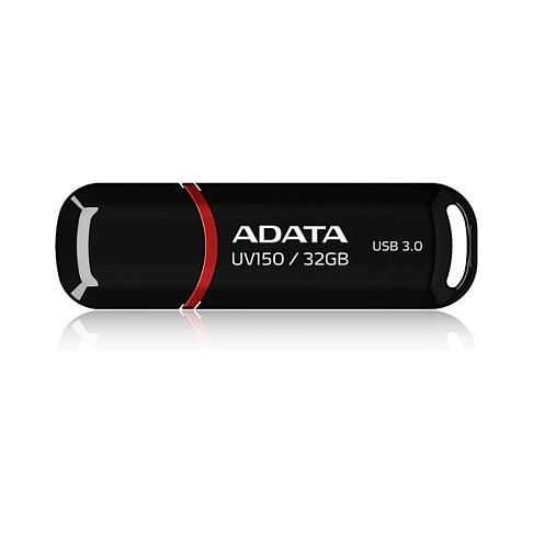 USB Flash Drive ADATA UV150 / 32GB / USB 3.2 Gen 1 (USB 5Gbps) / USB Type-A / deri 100MB/s Lexim / Dizajn me kapak / 58 × 18 × 10mm / 9g - Zezë - 1