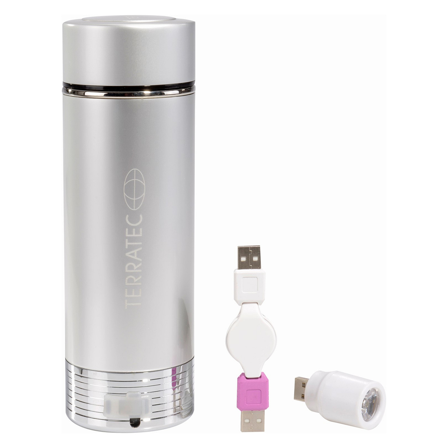 Powerbank Terratec HotPot 1200 / 1200mAh - Argjend - 3