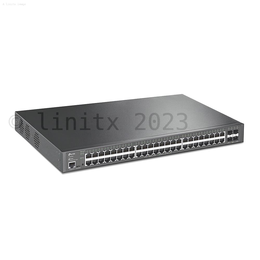 Switch TP Link / 48-Port / Gigabit / Rackmount / 48xRJ45 porte për 10/100/1000Mbps / I zi - 2