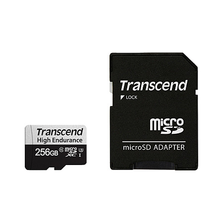 Kartë Memorie SD CARD microSD 256GB Transcend SDXC USD350V w/adapter - 2