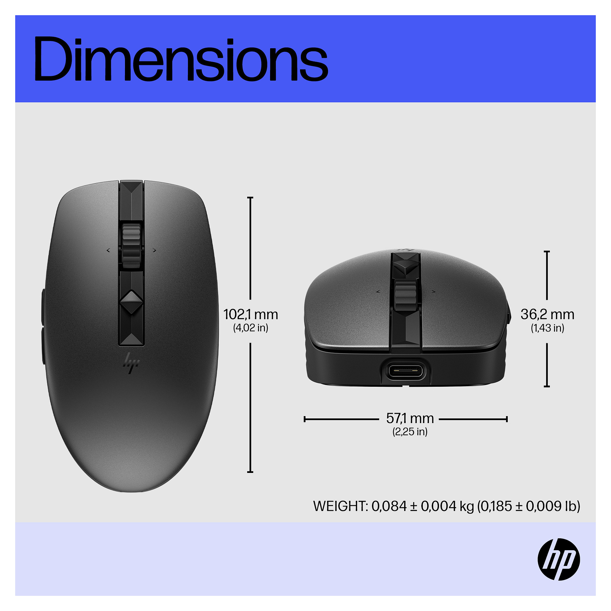 Maus pa kabllo HP 715 Rechargeable Multi-Device Mouse – Bluetooth – Zezë - 14