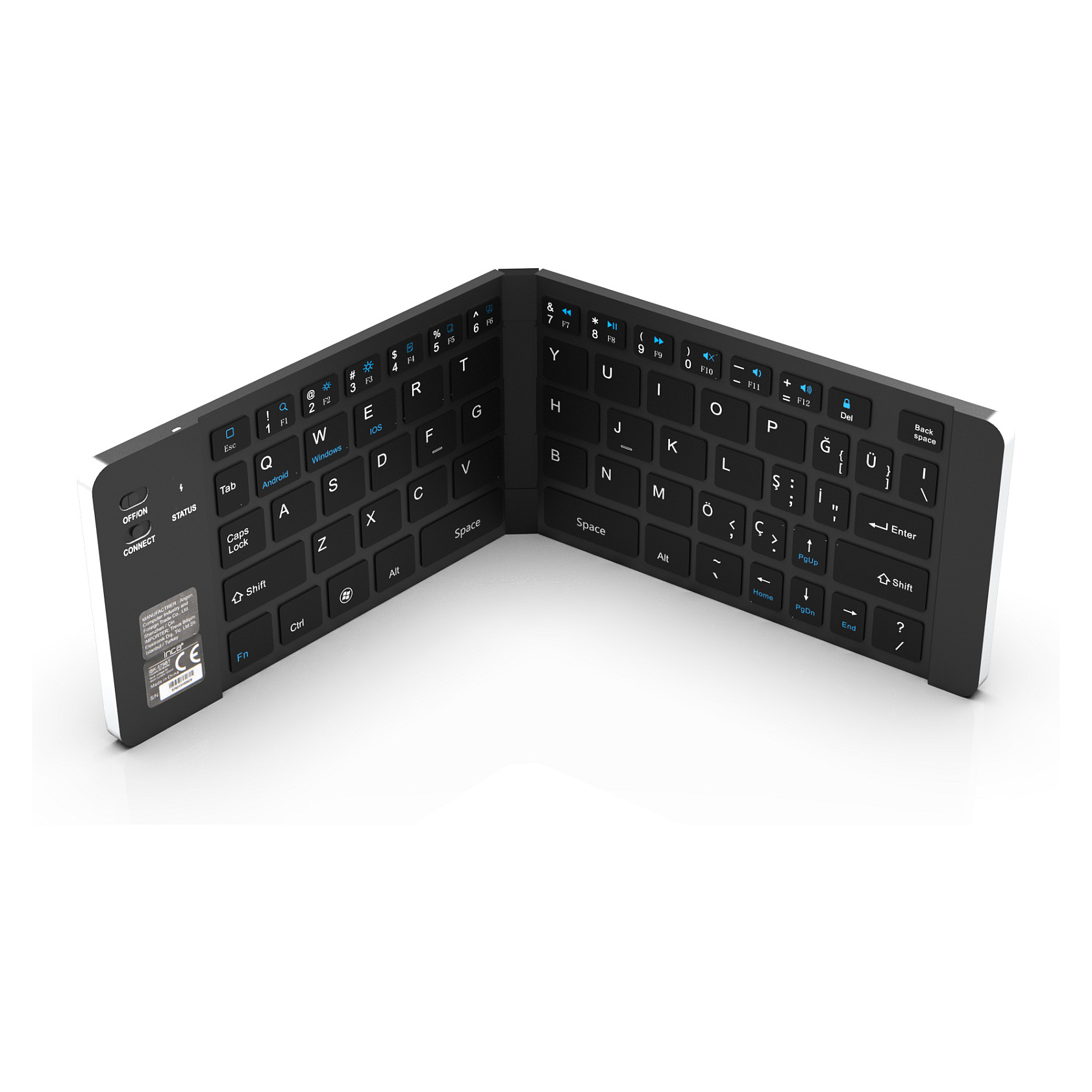 Tastierë pa Kabllo INCA IBK-579BT Mini  - Zezë - 1