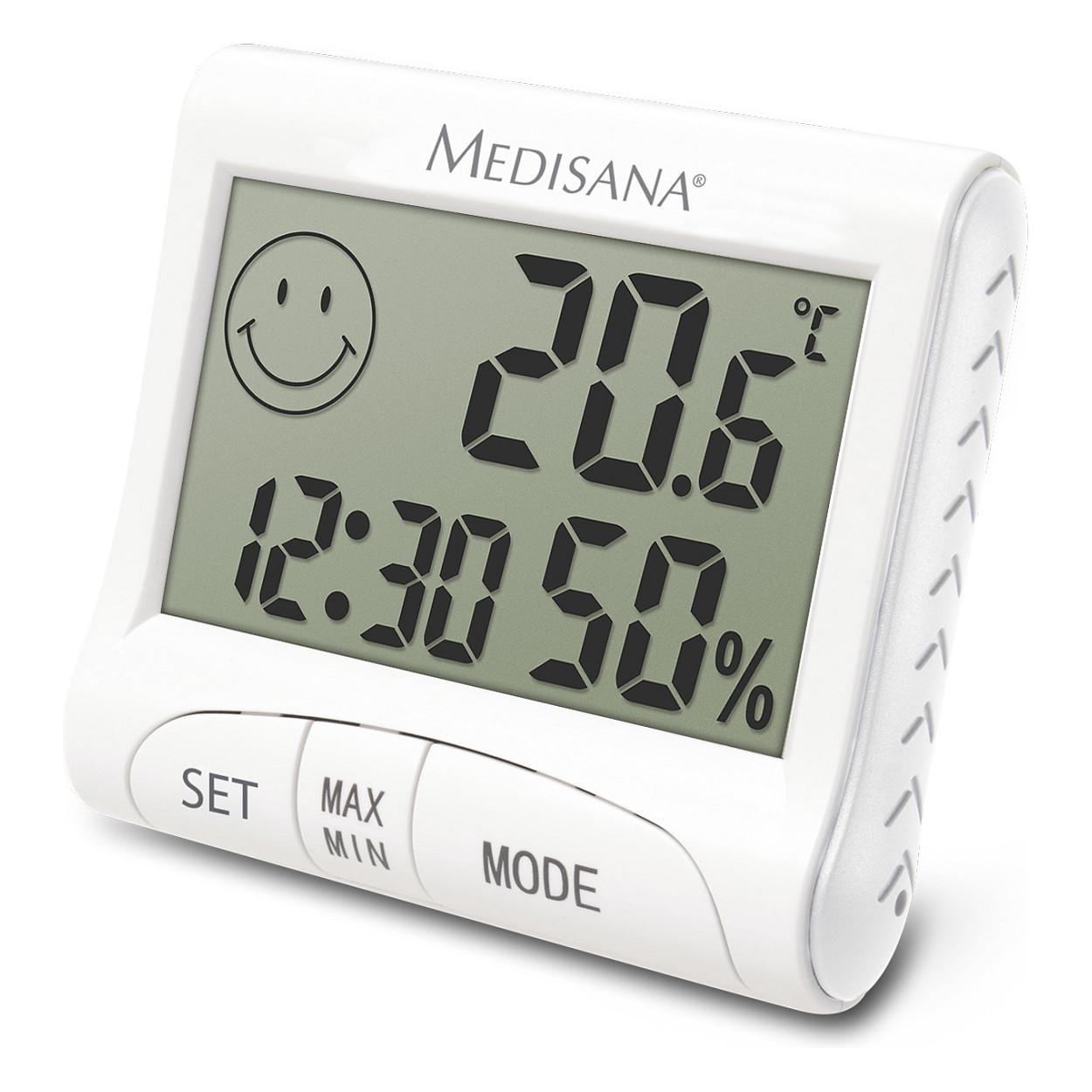 Termo-Higrometër medisana HG 100 / Temperaturë & Lagështi / -10°C deri +50°C / 20–90% – Bardhë
