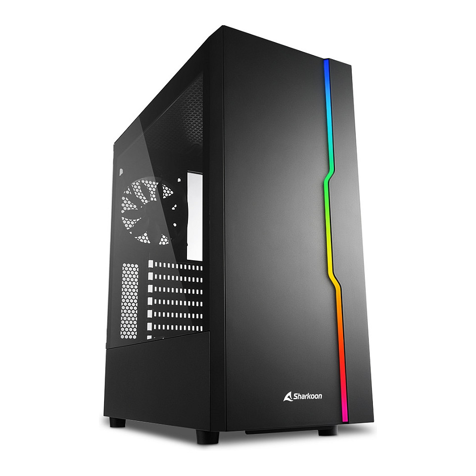 Kasë Midi Sharkoon RGB Slider MDT - 1