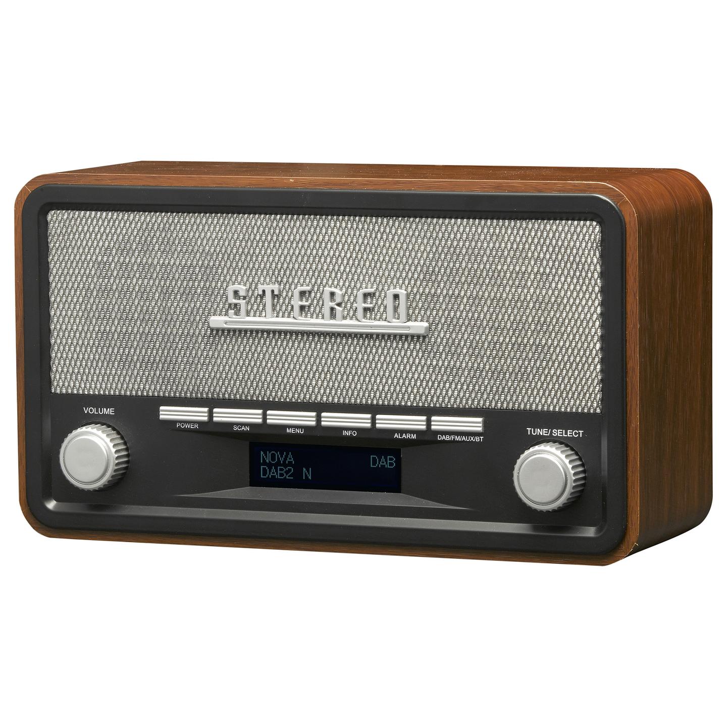 Radio Denver DAB-18, DAB+, FM, 4 W RMS, Tuner analog dhe digjital, Ekran LCD, Antenë e jashtme, Bateri C - Zezë, gri - 3