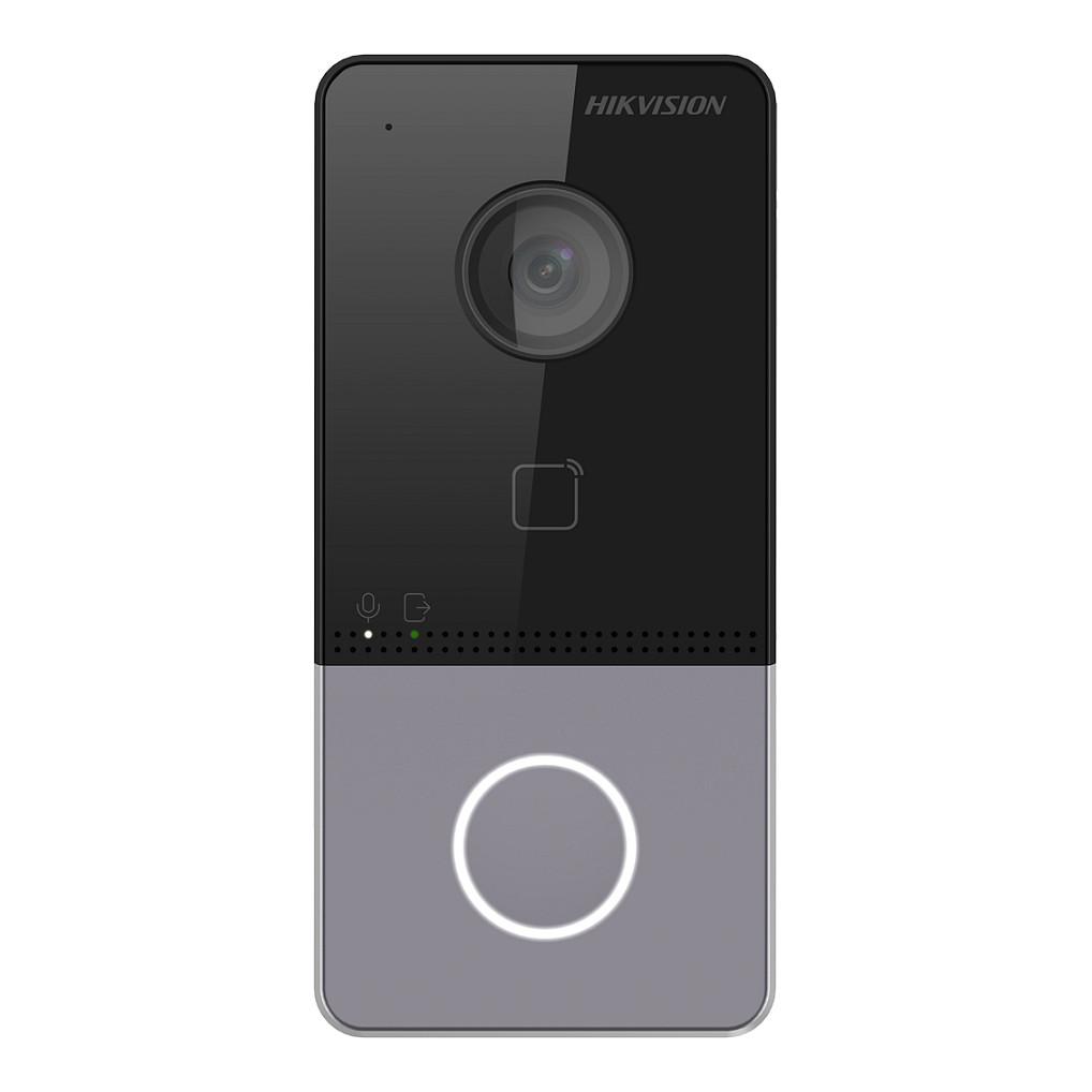 Sistem Video Intercom Hikvision DS-KV6113-WPE1(C), 2MP, 1080p, IR, Wi-Fi, IP65 - Zezë/Hiri