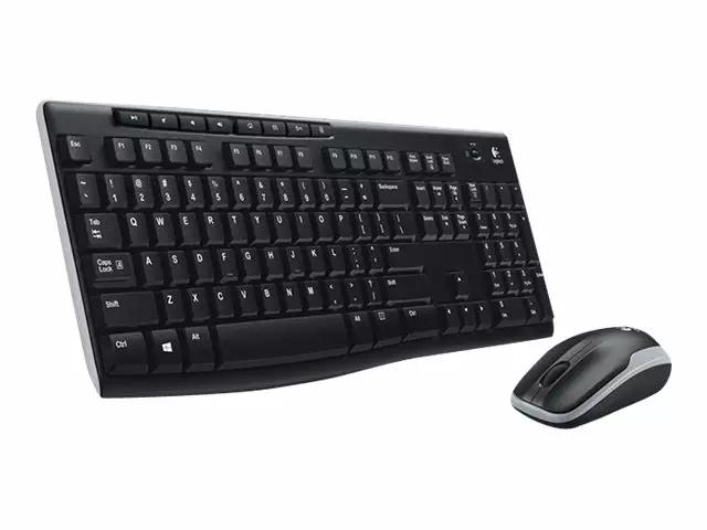 Combo Logitech MK270 Wireless / 2.4 GHz / Full-Size / Nordic / Maus 1000 DPI / 3 Butona - Zezë