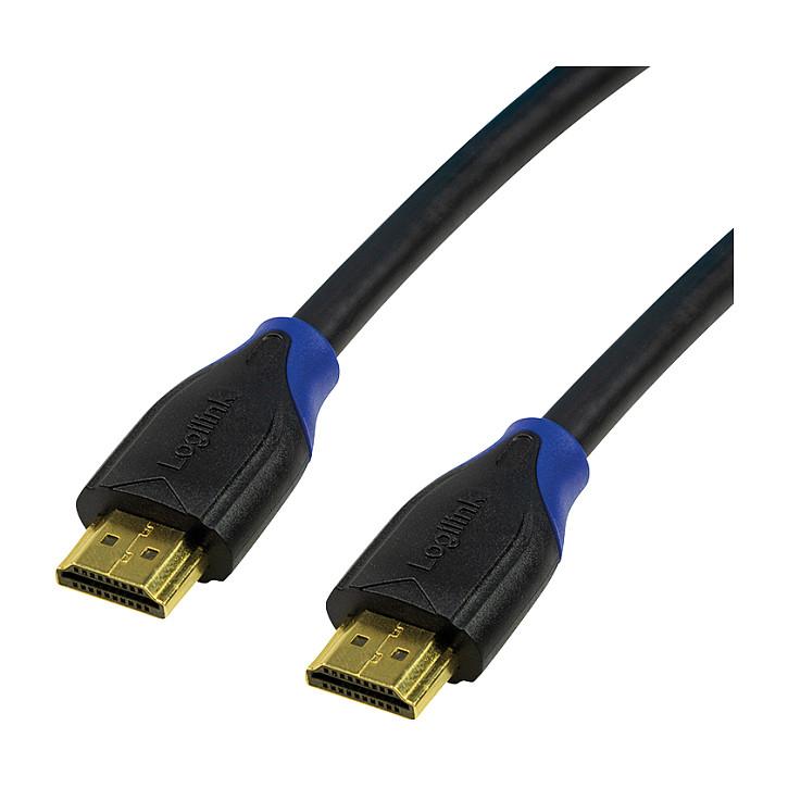 Kabllo HDMI LogiLink CH0063 / HDMI në HDMI / 3m / HDMI 2.0 / 4K 60Hz / High Speed / Ethernet - Zezë
