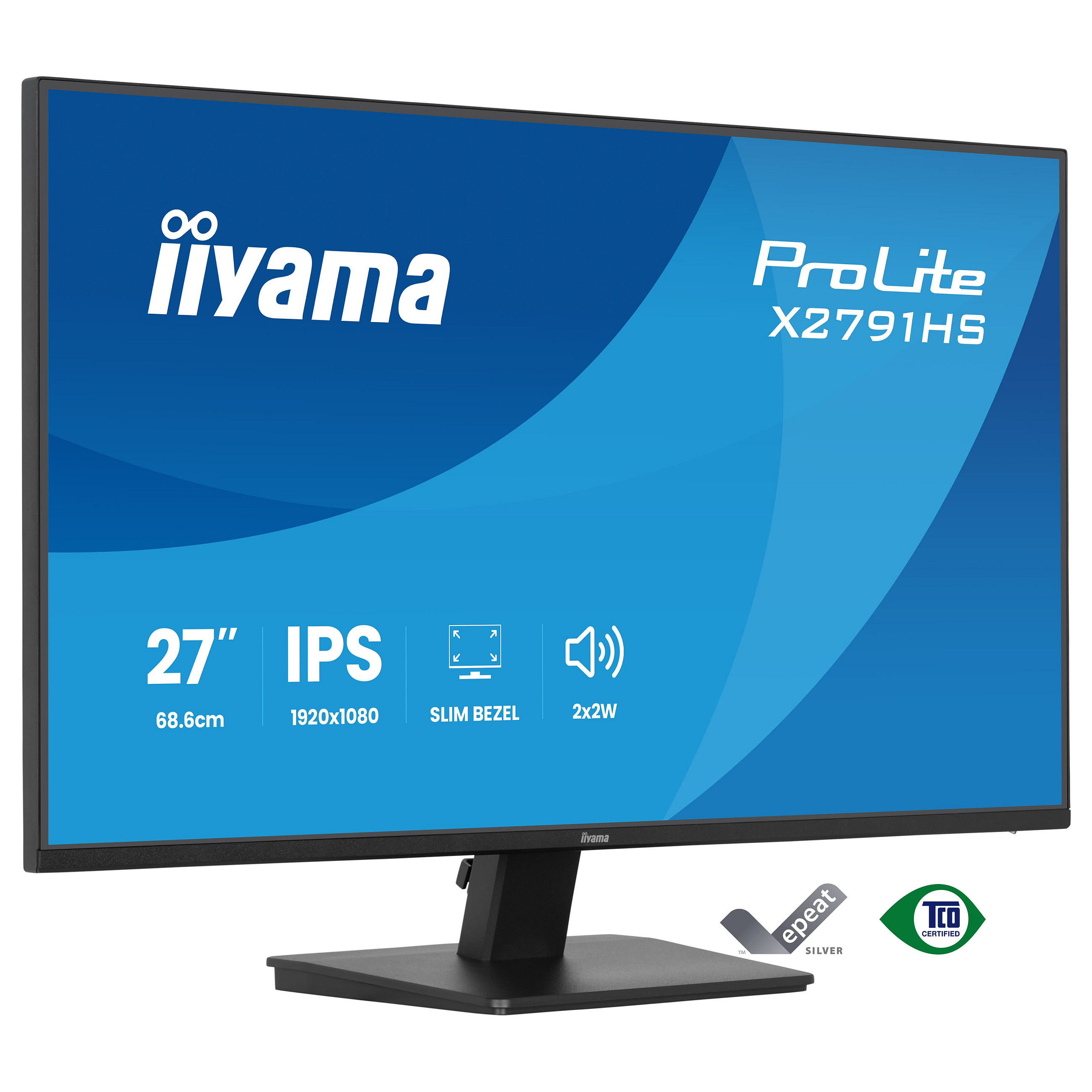 Monitor IIYAMA X2791HS-B1 / 27"/ Full HD IPS LED / 120Hz / 1ms / HDMI+DP - Zezë - 1