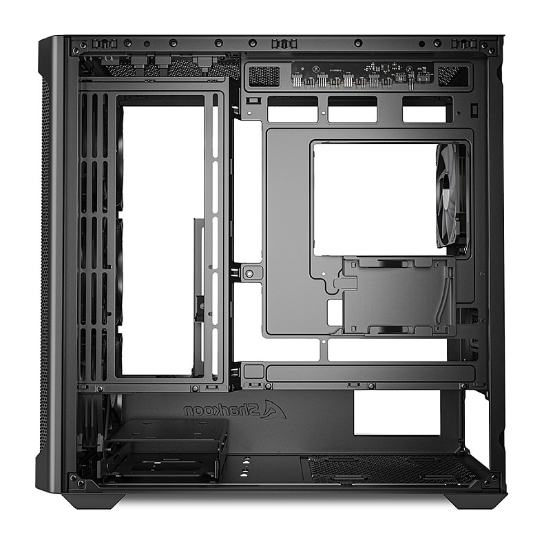 Kasë Sharkoon MK4W RGB Micro-ATX 1xGlass - Zezë - 7