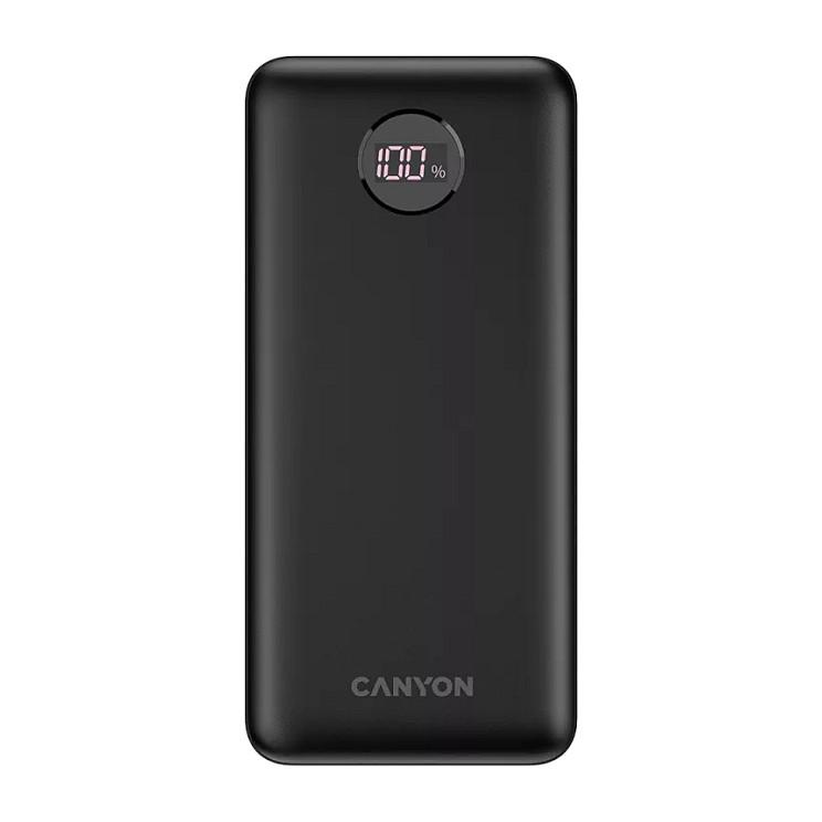 Power Bank Canyon PB-2002 / 20000mAh / USB-A / USB-C / QC 3.0 / 20W - Zezë - 1