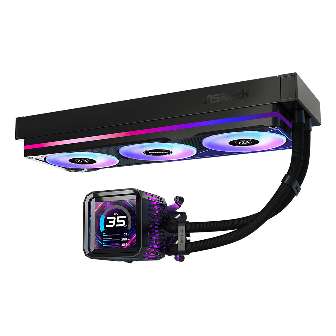 Ftohës për Procesor ASRock Phantom Gaming 360 LCD - Zezë - 4