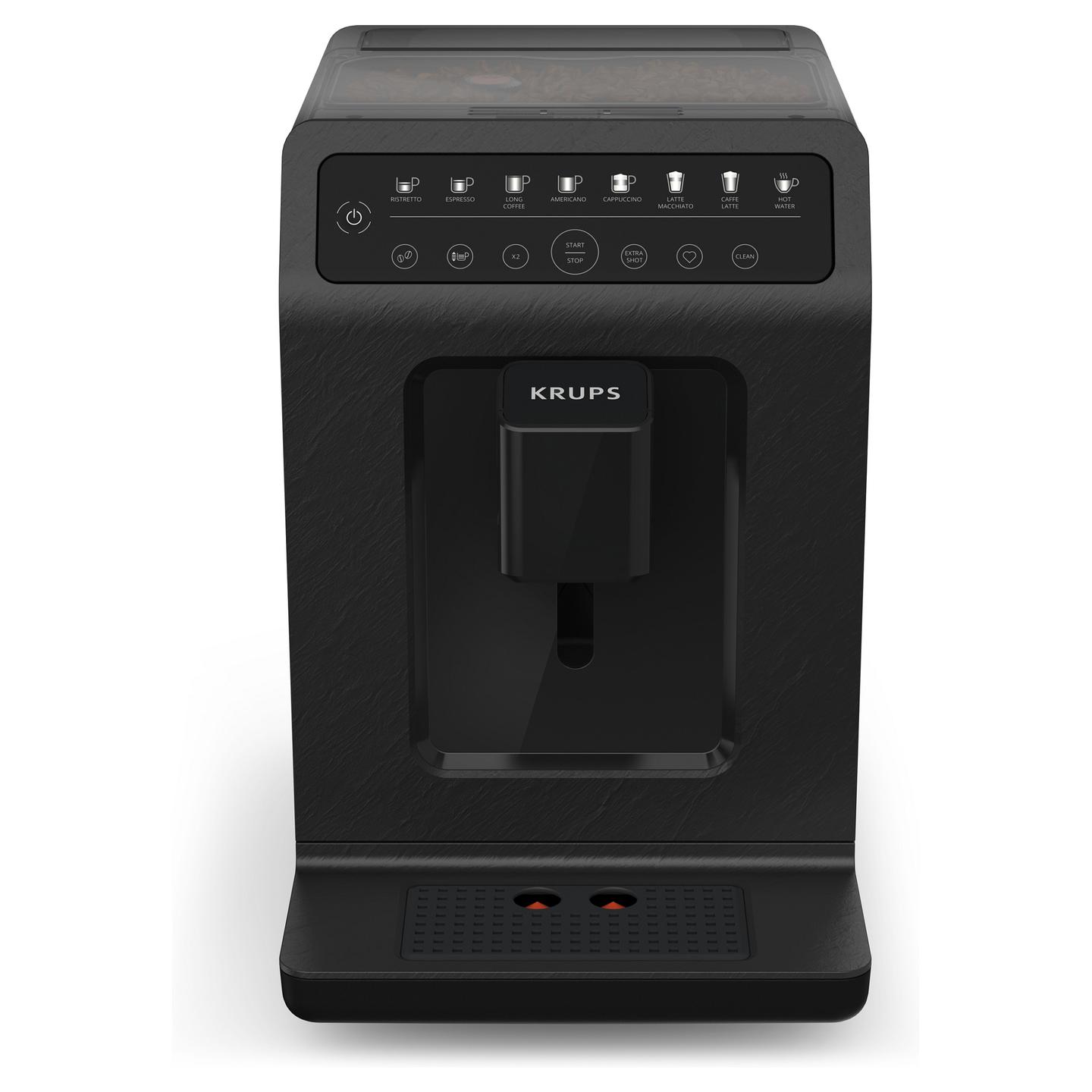 Aparat për Kafe Krups Evidence Eco-Design EA897B, 1450 W, 15 bar, 2.3 L, One Touch Cappuccino – Zezë