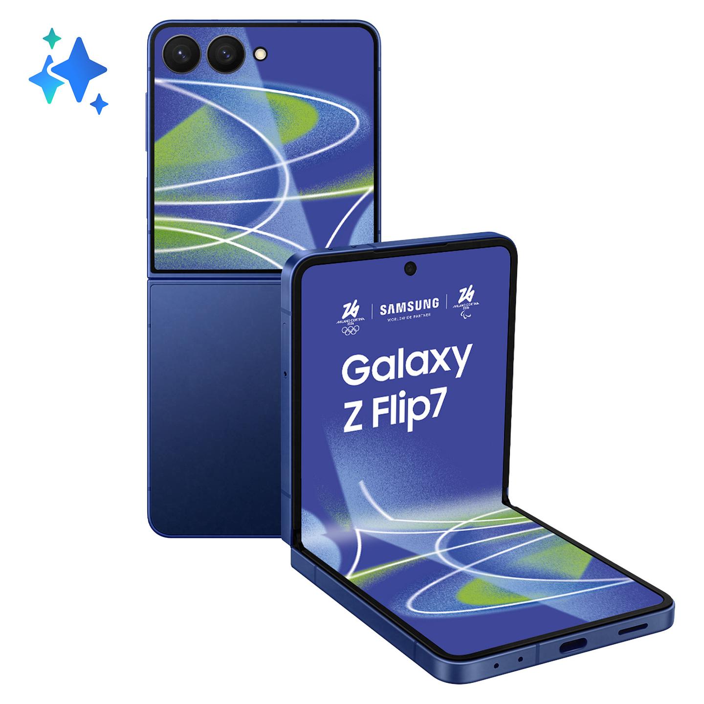 Android Samsung Galaxy Z Flip7, 5G, 12GB, 512GB, Exynos 2500, Dynamic AMOLED 2X, 120Hz - Blu