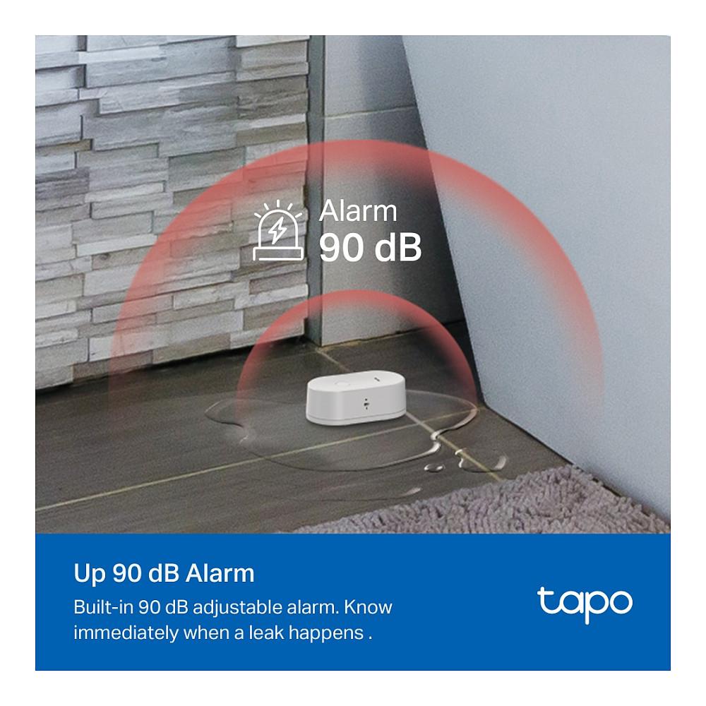 Sensor për Rrjedhje Uji TP-Link Tapo T300, Alarm 90 dB, Wireless 868 MHz, 2 × AAA, IP67 - Bardhë - 4