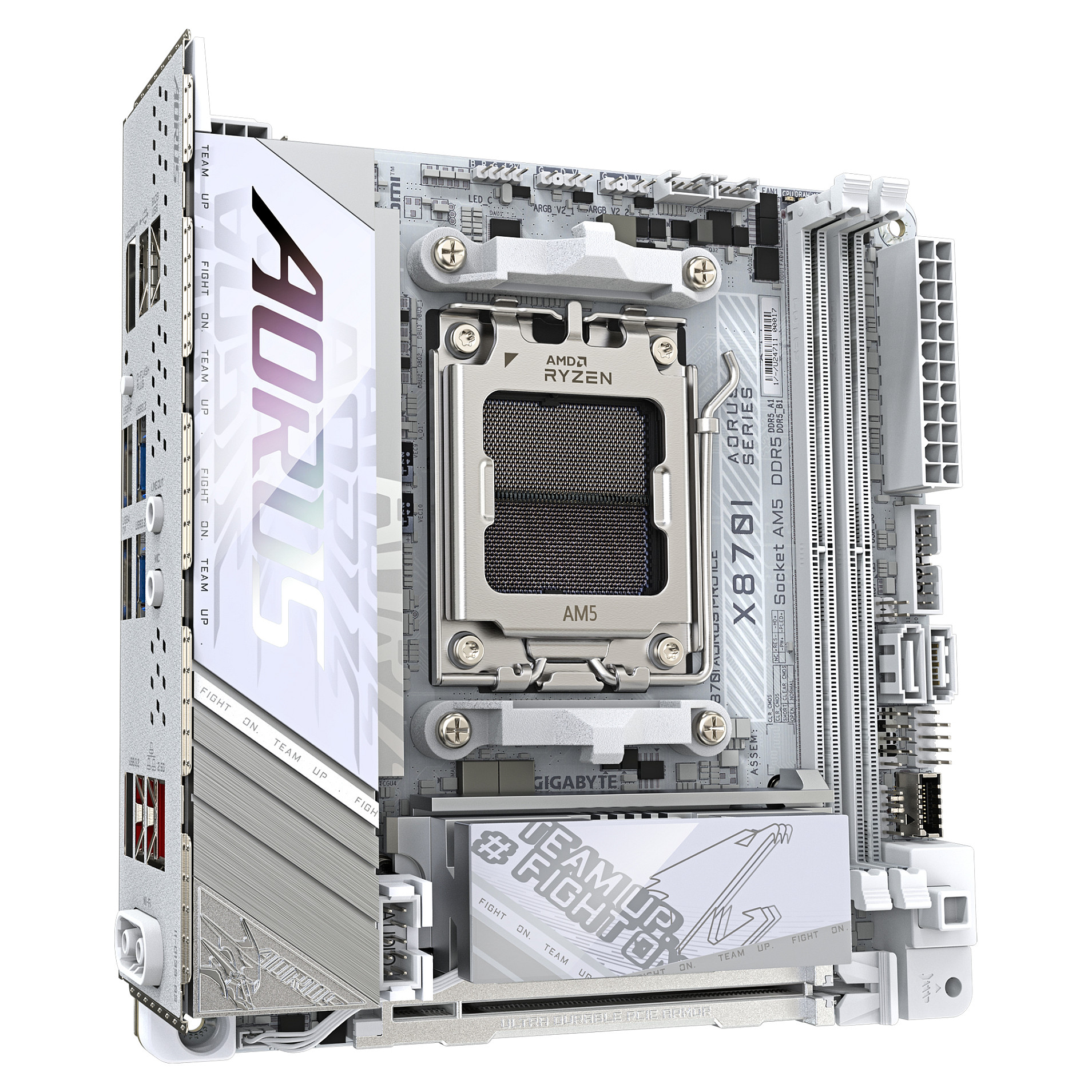 Pllakë Amë GIGA X870I AORUS PRO ICE X870/DDR5/M-ITX - 2