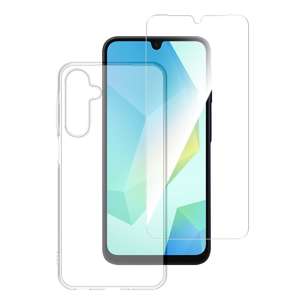 Aksesorë për telefon 4smarts 541331 / 360° Protection Set / Samsung Galaxy A16 / 2 copë - Transparente