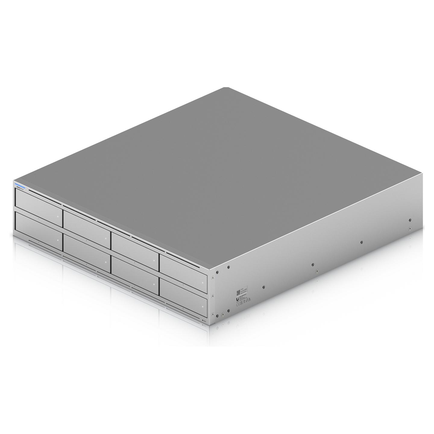 NAS Ubiquiti UniFi UNAS Pro 8, 8 Bay, 16GB RAM, 2 × 10G SFP+, 10GbE RJ45, 2U Rackmount - Gri
