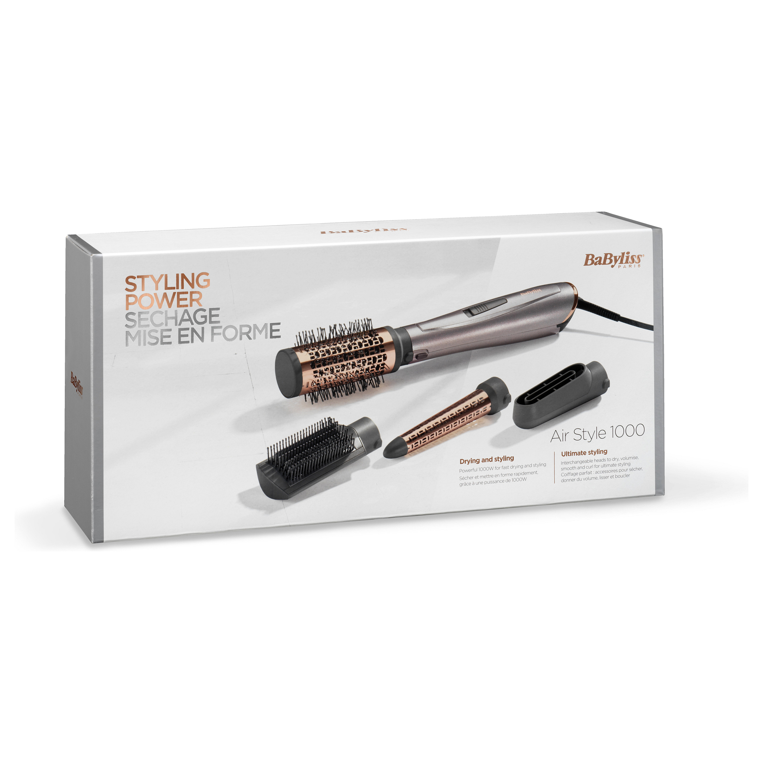 Stilues për Floke BaByliss AS136E Air Style 1000 Hot Air Brush with Ionic Technology - 14