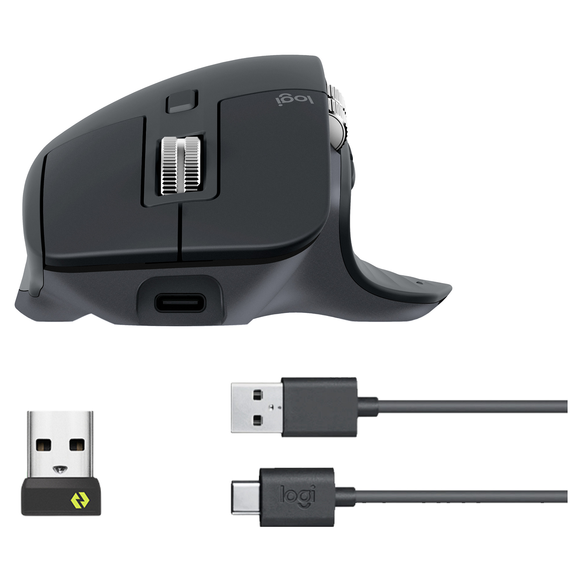 Maus Logitech Master Series MX MASTER 3S ergonomisch graphite - 1